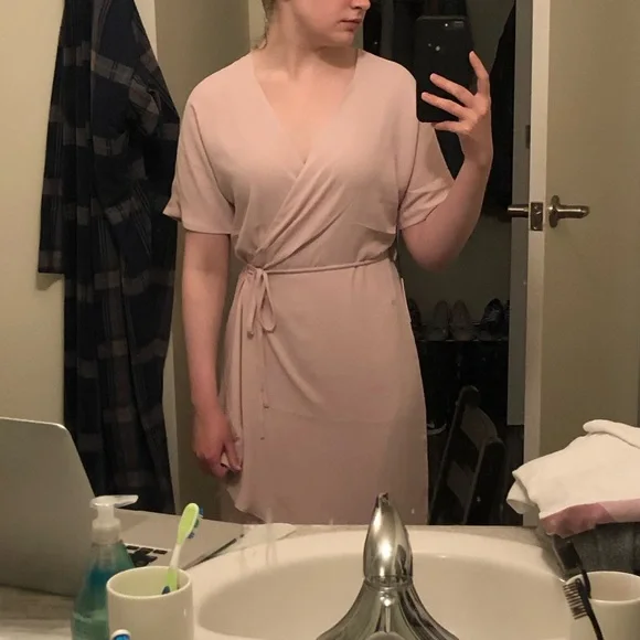 Aritzia Babaton Wallace Wrap Dress - Picture 3 of 4